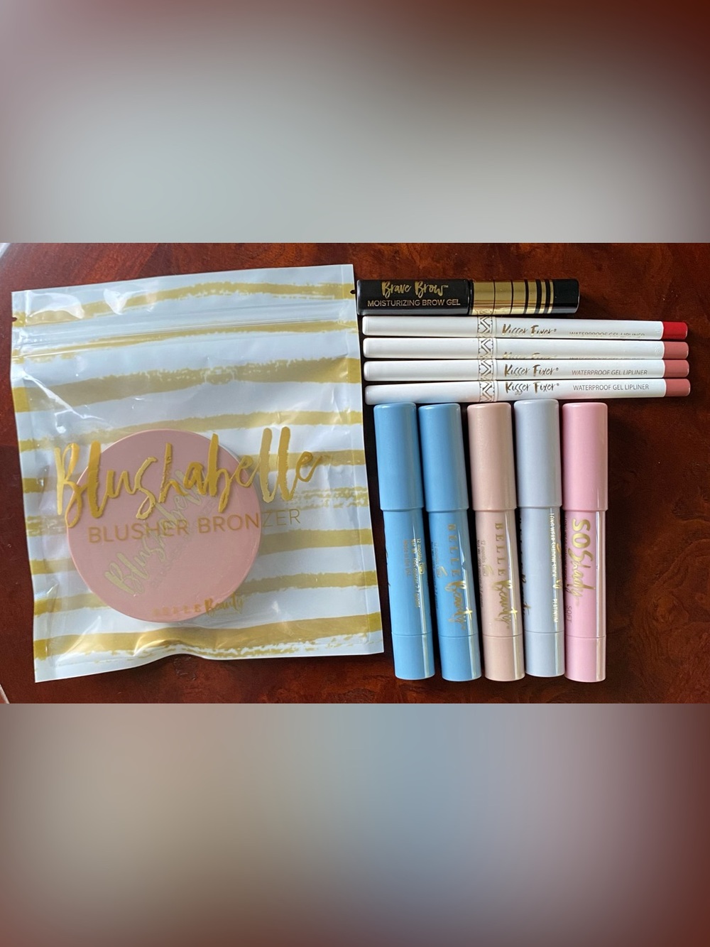 Belle Beauty - Eye Shadows, Lip Liners, Brow Gel & Blusher/Bronzer